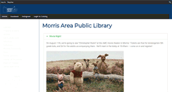 Desktop Screenshot of morrislibrary.com