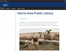 Tablet Screenshot of morrislibrary.com